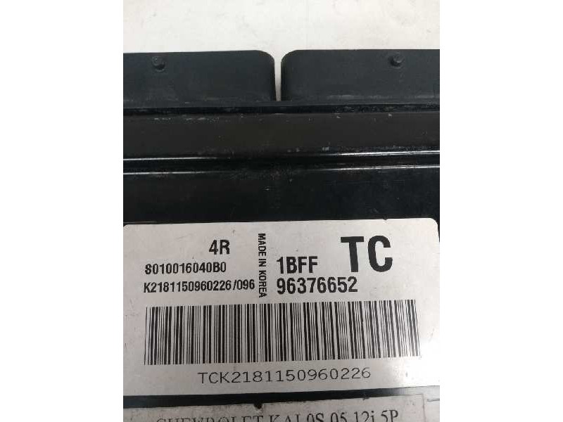 Recambio de centralita motor uce para chevrolet kalos 1.2 cat referencia OEM IAM S010016040B0 96376652 4R 1BFF TC