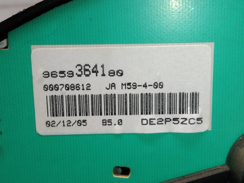 Recambio de cuadro instrumentos para citroen berlingo 1.9 d 600 furg. referencia OEM IAM 9659364180 000708612 