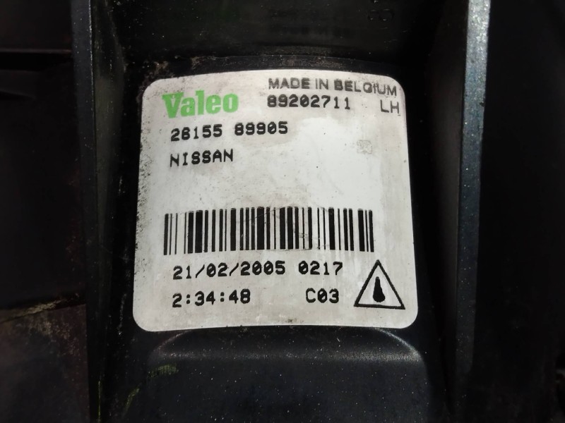 Recambio de faro antiniebla izquierdo para nissan primera berlina (p12) acenta referencia OEM IAM 89202711 2615589905 