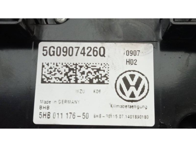 Recambio de mando calefaccion / aire acondicionado para volkswagen golf vii sportsvan 1.6 tdi referencia OEM IAM 5G0907426Q 5HB0