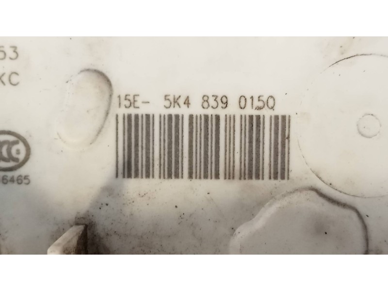 Recambio de motor cierre centralizado trasero izquierdo para volkswagen golf vii sportsvan 1.6 tdi referencia OEM IAM 5K4839015Q