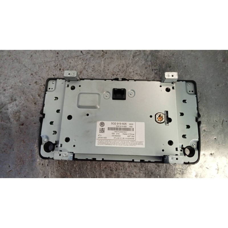 Recambio de pantalla multifuncion para volkswagen golf vii sportsvan 1.6 tdi referencia OEM IAM 5G0919605  