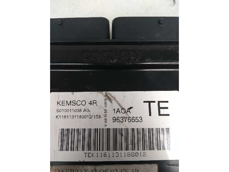 Recambio de centralita motor uce para chevrolet kalos 1.2 cat referencia OEM IAM S010011038A3 96376653 4R 1AOA TE