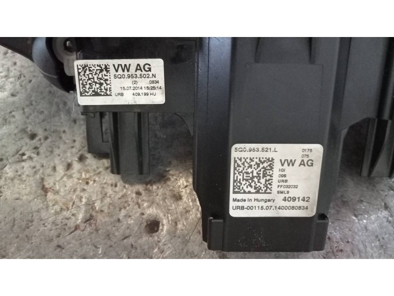 Recambio de mando luces para volkswagen golf vii sportsvan 1.6 tdi referencia OEM IAM 5Q0953521L 5Q0953502N 