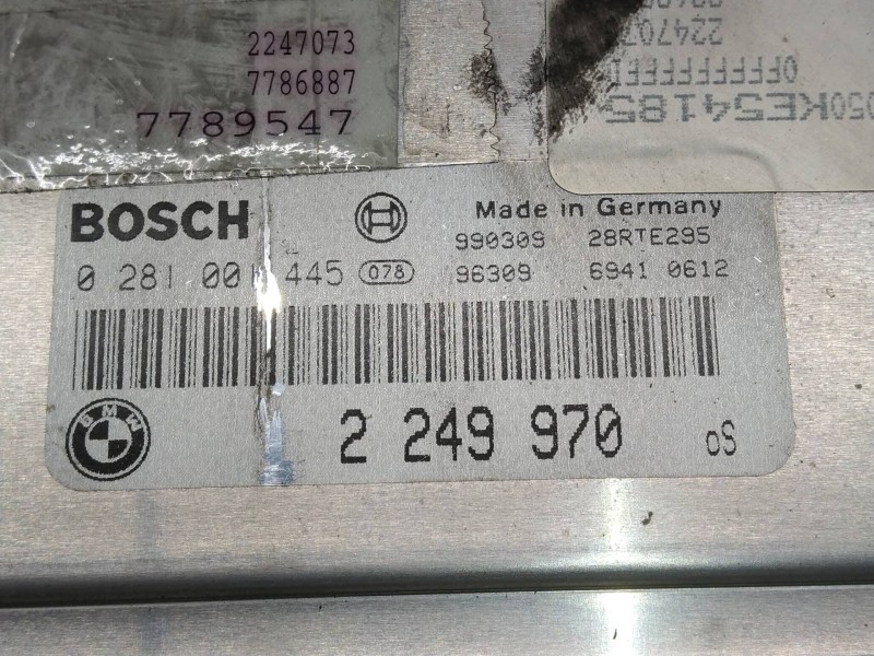 Recambio de centralita motor uce para bmw serie 3 berlina (e46) 320d referencia OEM IAM 0281001445 2249970 