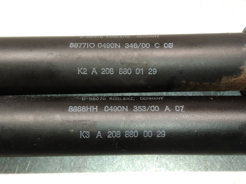 Recambio de amortiguadores capo para mercedes clase clk (w208) coupe 230 compressor (evo) (208.348) referencia OEM IAM A20888000