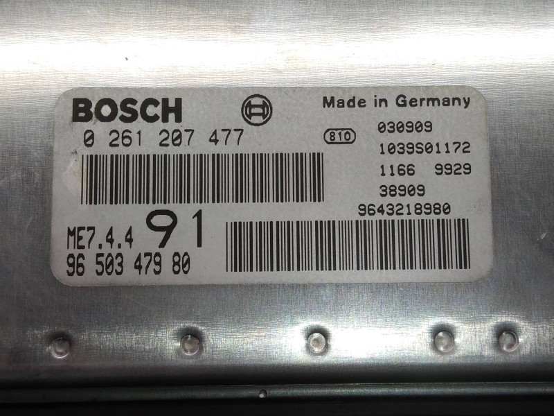 Recambio de centralita motor uce para peugeot 206 berlina xs clim referencia OEM IAM 0261207477 9650347980 ME744 91