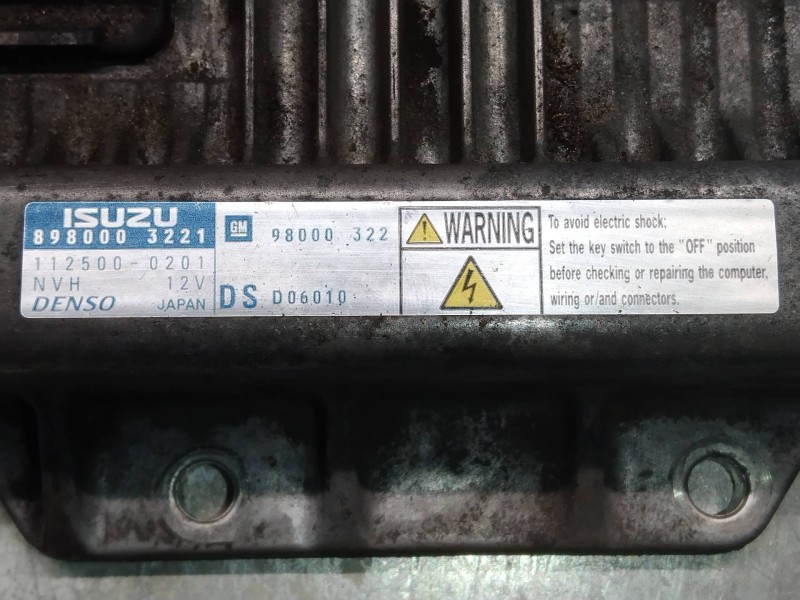 Recambio de centralita motor uce para opel meriva enjoy referencia OEM IAM 8980003221 1125000201 98000322