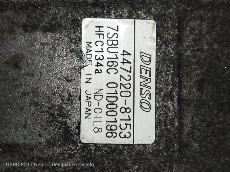 Recambio de compresor aire acondicionado para lancia thesis (115) 2.4 jtd executive referencia OEM IAM 4472208153  