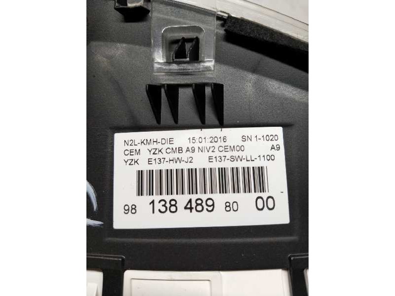 Recambio de cuadro instrumentos para peugeot 208 active referencia OEM IAM 9813848980 00 9813869080