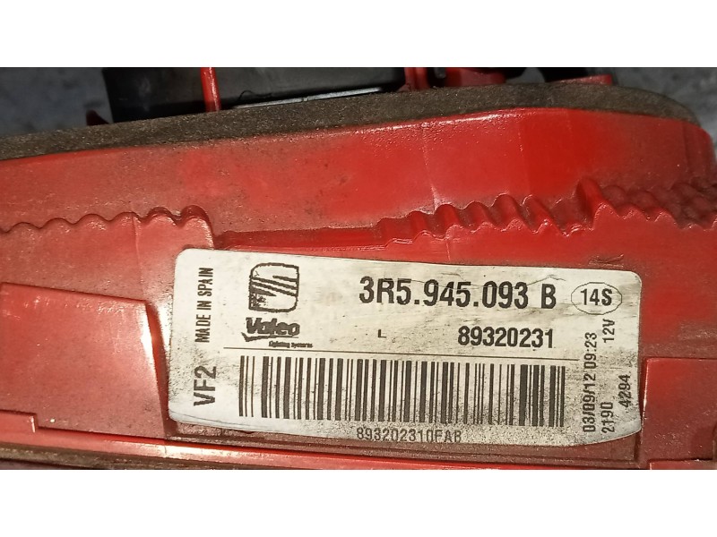 Recambio de piloto trasero izquierdo interior para seat exeo berlina (3r2) reference referencia OEM IAM 3R5945093B 89320231 