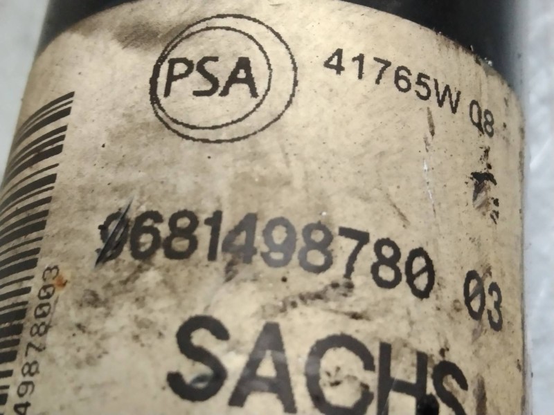 Recambio de amortiguador trasero para citroen berlingo 1.6 16v hdi referencia OEM IAM 9681498780  