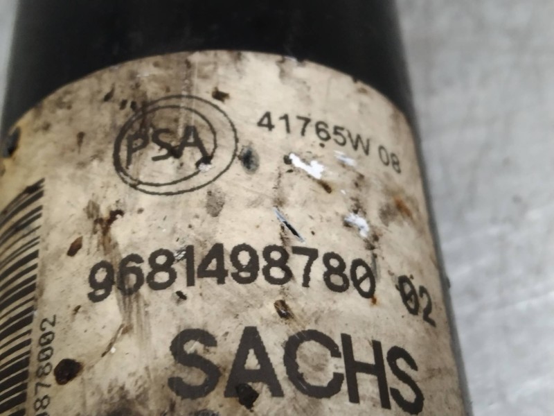 Recambio de amortiguador trasero para citroen berlingo cuadro 1.6 16v hdi fap referencia OEM IAM 9681498780  