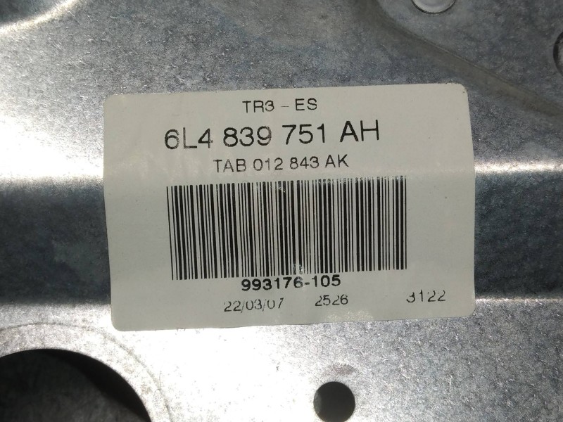 Recambio de elevalunas trasero izquierdo para seat ibiza (6l1) ecomotive referencia OEM IAM 6L4839755L 6L4839751AH 993176105 5P