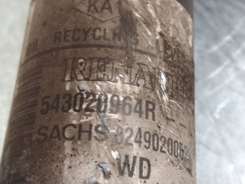 Recambio de amortiguador delantero derecho para dacia dokker 1.5 dci diesel fap cat referencia OEM IAM 543020964R  