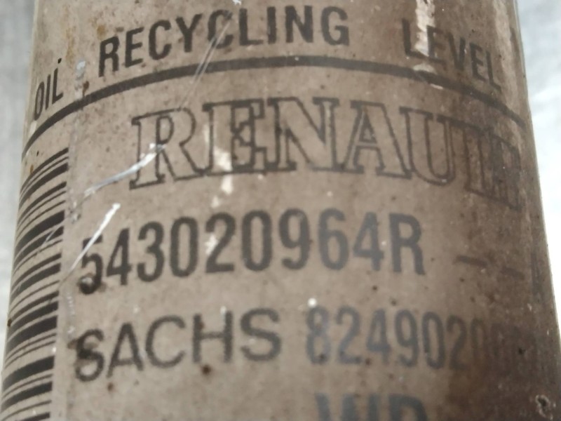 Recambio de amortiguador delantero izquierdo para dacia dokker 1.5 dci diesel fap cat referencia OEM IAM 543020964R  