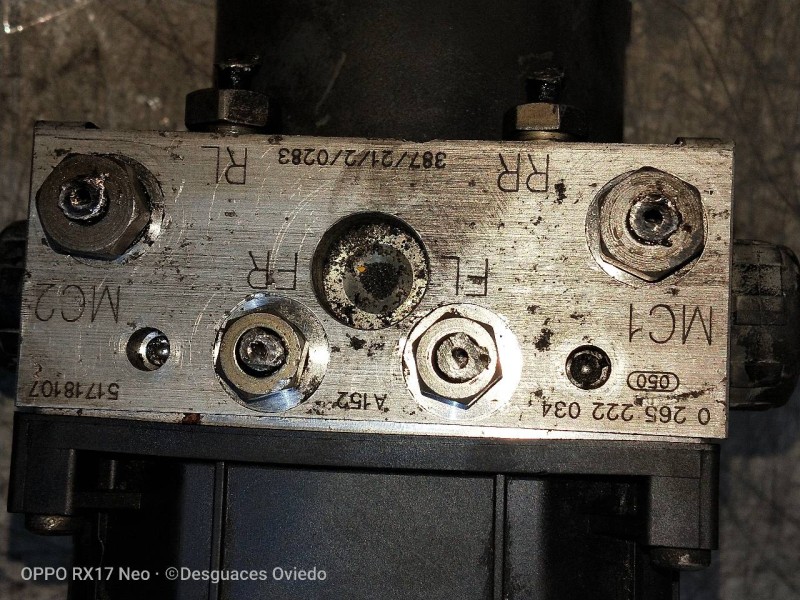 Recambio de abs para fiat stilo (192) 1.9 jtd 115 referencia OEM IAM 0265222034 51718107 