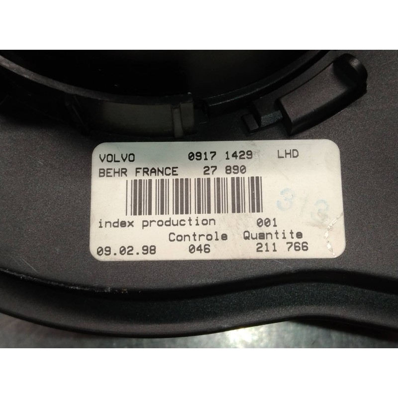 Recambio de motor calefaccion para volvo s70 berlina 2.4 / 2.5 (121kw / 125kw) referencia OEM IAM 09171429 27890 