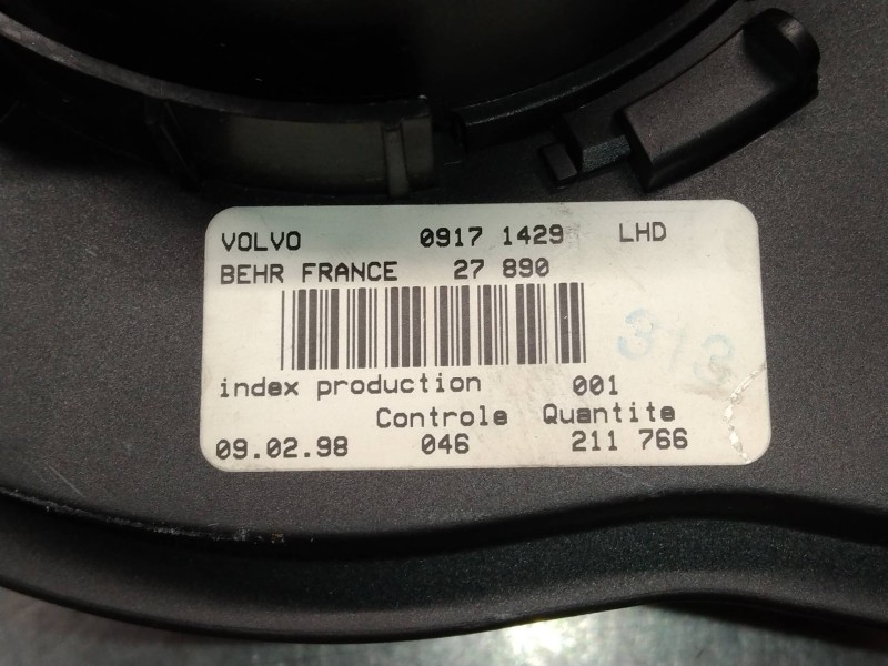 Recambio de motor calefaccion para volvo s70 berlina 2.4 / 2.5 (121kw / 125kw) referencia OEM IAM 09171429 27890 