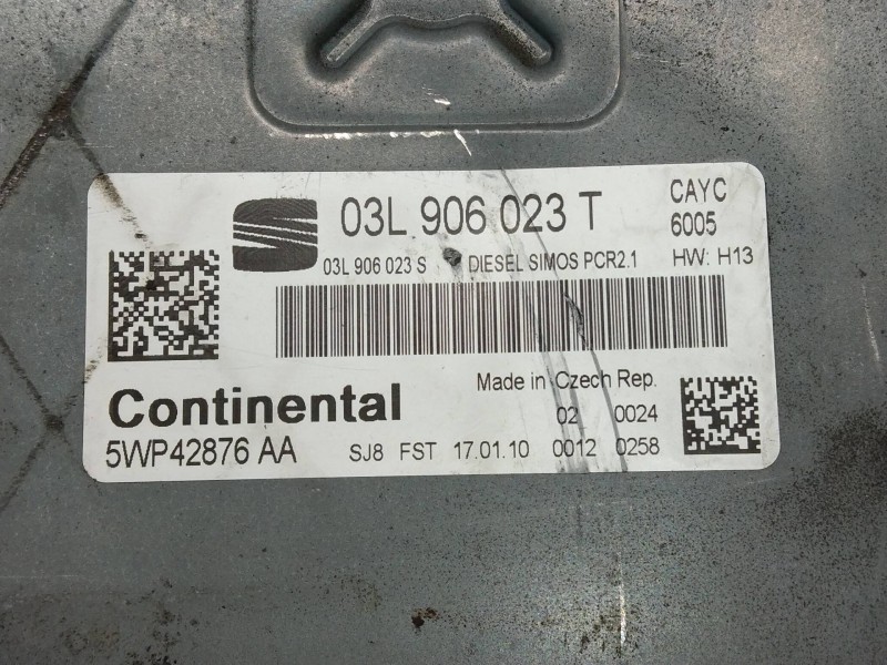 Recambio de centralita motor uce para seat ibiza sc (6j1) copa referencia OEM IAM 5WP42876AA 03L906023T 03L906023S SIMOS PCR21