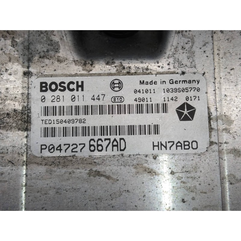Recambio de centralita motor uce para chrysler voyager (rg) 2.5 crd lx referencia OEM IAM 0281011447 P04727667AD TED150409782