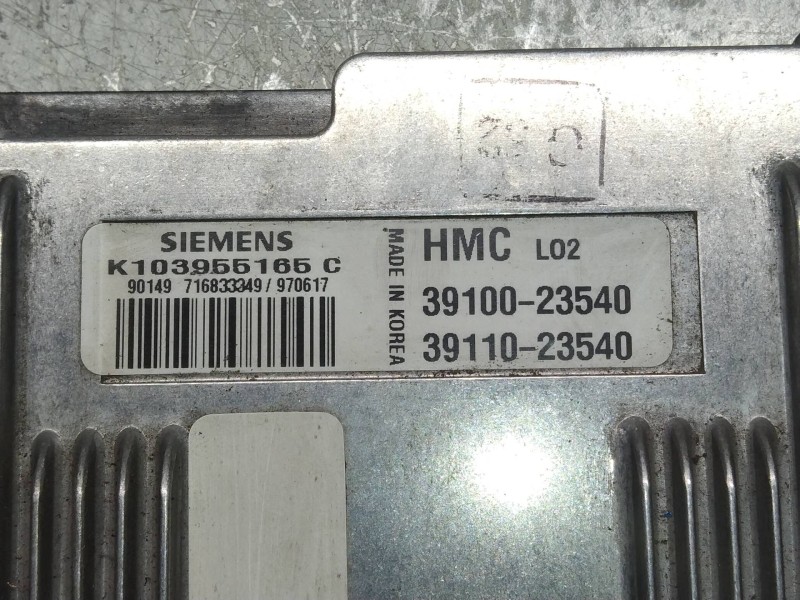 Recambio de centralita motor uce para hyundai coupe (j2) 2.0 fx coupe referencia OEM IAM K103955165C 3911023540 3910023540 G52