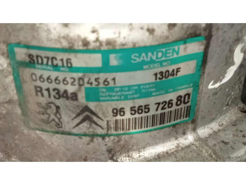 Recambio de compresor aire acondicionado para citroen c5 berlina premier (e) referencia OEM IAM SD7C161304F 9656572680 