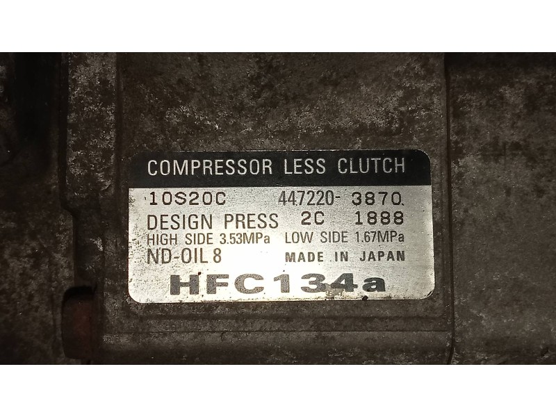 Recambio de compresor aire acondicionado para chrysler voyager (rg) 2.5 crd lx referencia OEM IAM 4472203870  