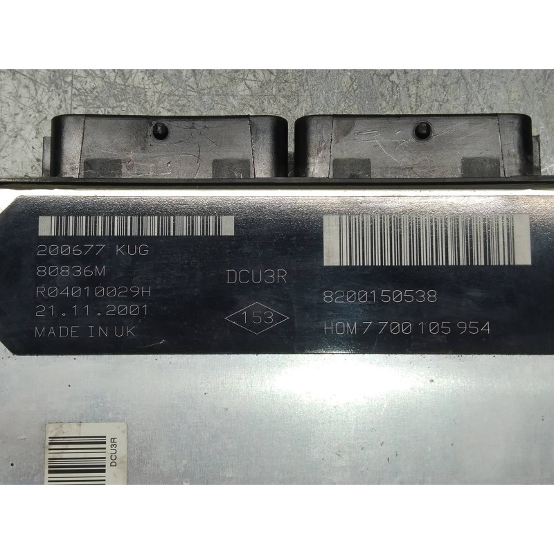 Recambio de centralita motor uce para renault megane i fase 2 berlina (ba0) 1.9 d authentique referencia OEM IAM R04010029H 8200