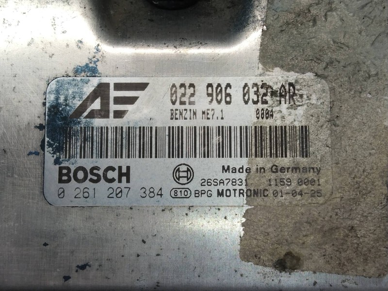 Recambio de centralita motor uce para seat alhambra (7v9) signo referencia OEM IAM 0261207384 022906032AR 