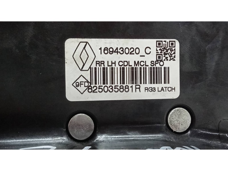Recambio de motor cierre centralizado trasero izquierdo para renault megane iv berlina 5p limited + referencia OEM IAM 825035881
