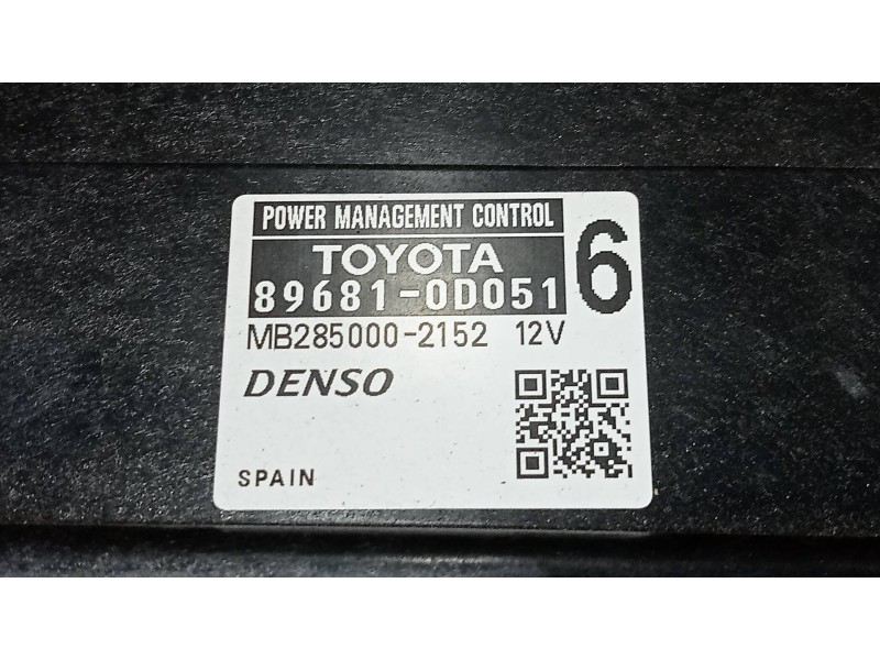 Recambio de modulo electronico para lexus ct 200h referencia OEM IAM 896810D051 MB2850002152 