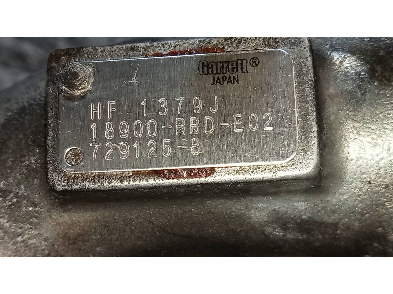 Recambio de turbocompresor para honda accord berlina (cl/cn) 2.2i ctdi executive referencia OEM IAM 18900RBDE02 7291258 
