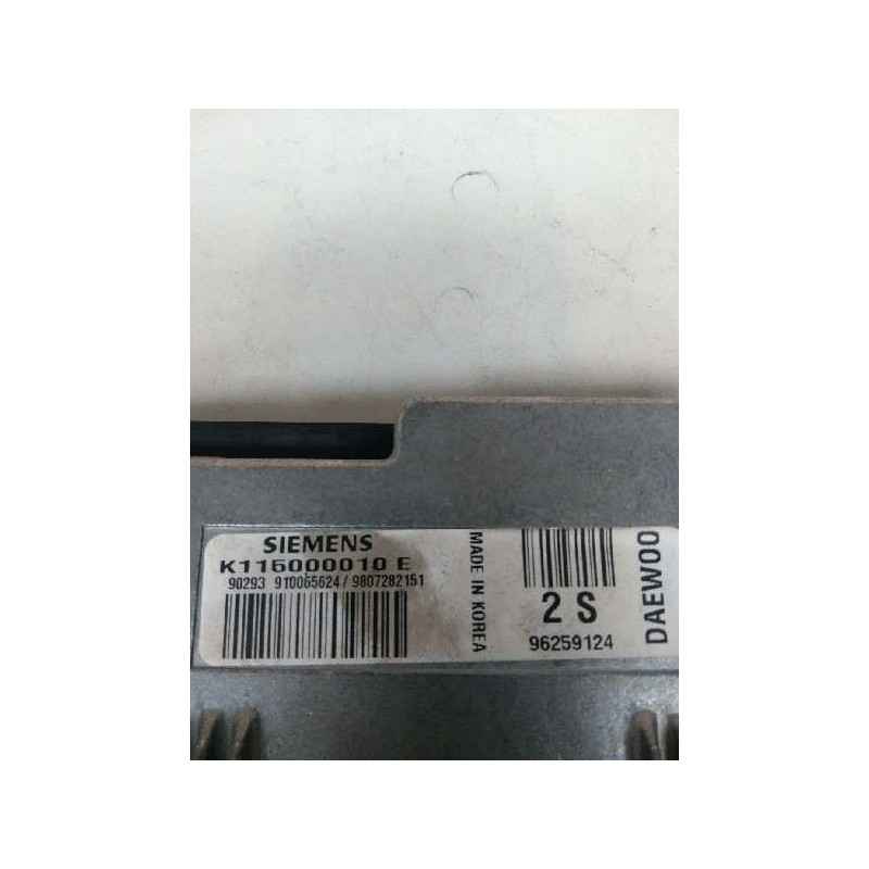 Recambio de centralita motor uce para daewoo matiz 0.8 cat referencia OEM IAM K115000010E 96259124 2S Recambio de centralita motor uce para daewoo matiz 0.8 cat referencia OEM IAM K115000010E 96259124 2S