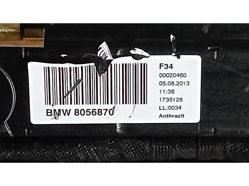 Recambio de techo electrico para bmw serie 3 gran turismo (f34) 320d referencia OEM IAM 8056870  