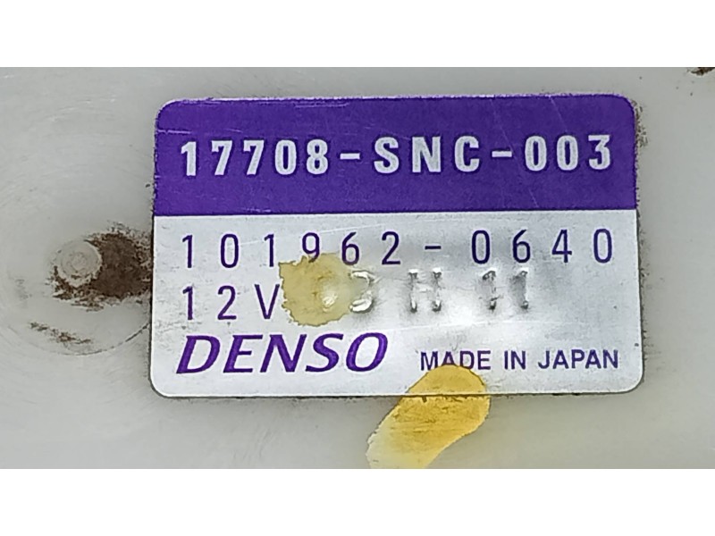 Recambio de bomba combustible para honda civic berlina 4 hybrid (fd3) básico referencia OEM IAM 1019620640 17708SNC003 