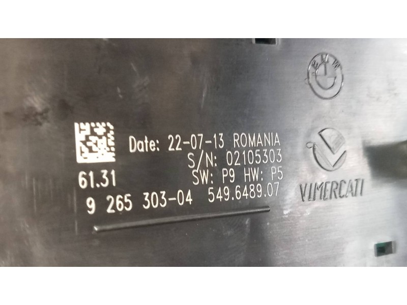 Recambio de mando luces para bmw serie 3 gran turismo (f34) 320d referencia OEM IAM 61319265303  