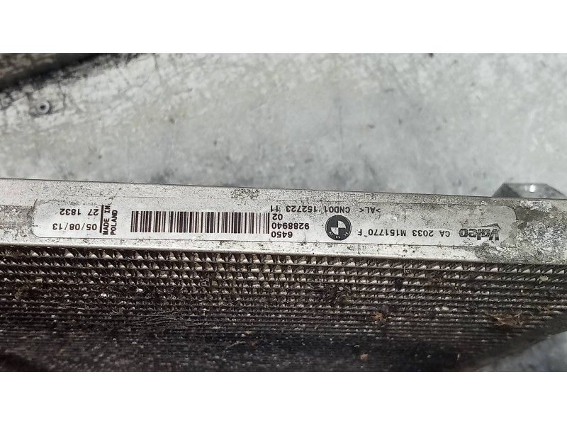 Recambio de condensador / radiador aire acondicionado para bmw serie 3 gran turismo (f34) 320d referencia OEM IAM 64509288940 M1