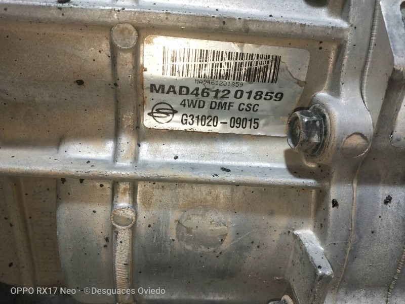 Recambio de caja cambios para ssangyong actyon 200 xdi referencia OEM IAM G3102009015 MAD461201859 