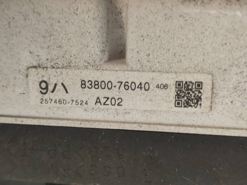 Recambio de cuadro instrumentos para lexus ct 200h referencia OEM IAM 8380076040 2574607524 