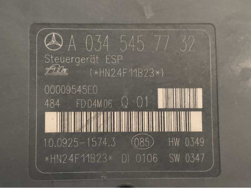 Recambio de abs para mercedes clase clk (w209) coupe 200 compressor (209.342) referencia OEM IAM 10092515743 A0345457732 A005431