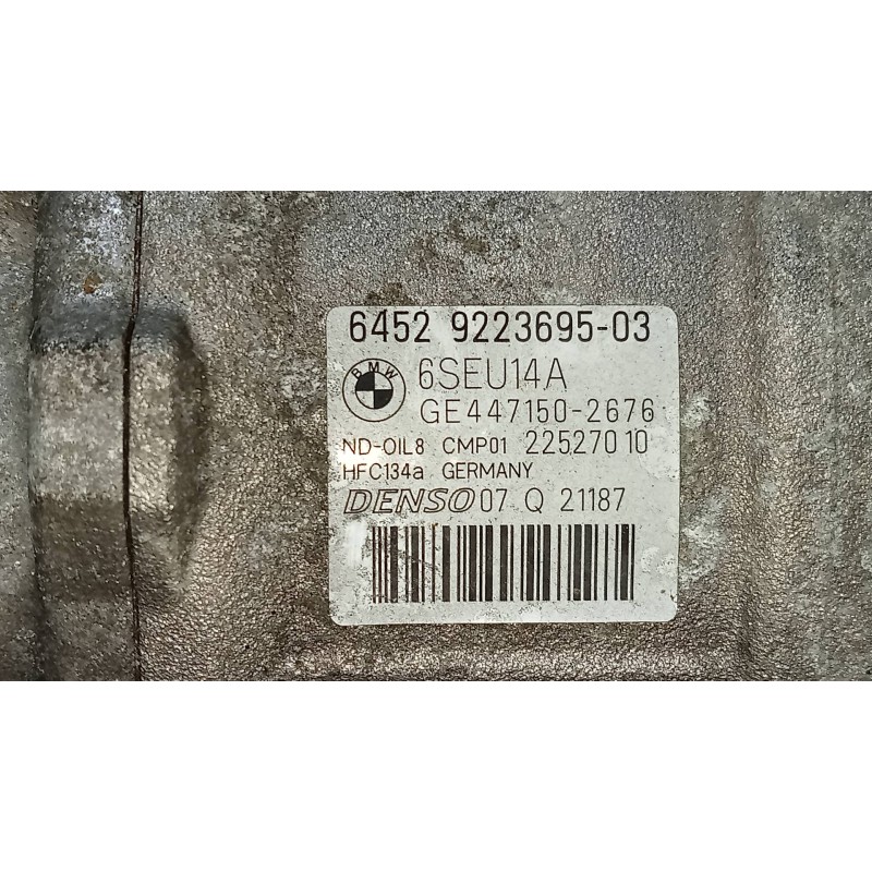 Recambio de compresor aire acondicionado para bmw serie 3 gran turismo (f34) 320d referencia OEM IAM 4471502676 6452922369503 6S