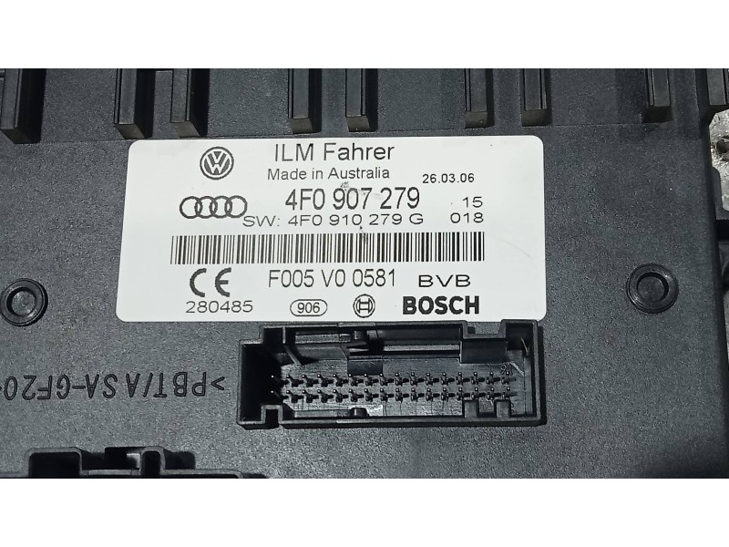 Recambio de modulo electronico para audi q7 (4l) 3.0 tdi referencia OEM IAM 4F0907279 F005V00581 