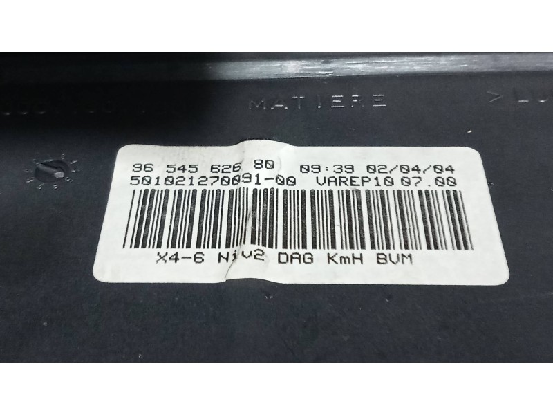 Recambio de cuadro instrumentos para citroen c5 berlina 2.0 hdi sx referencia OEM IAM 9654562680 501021270091 