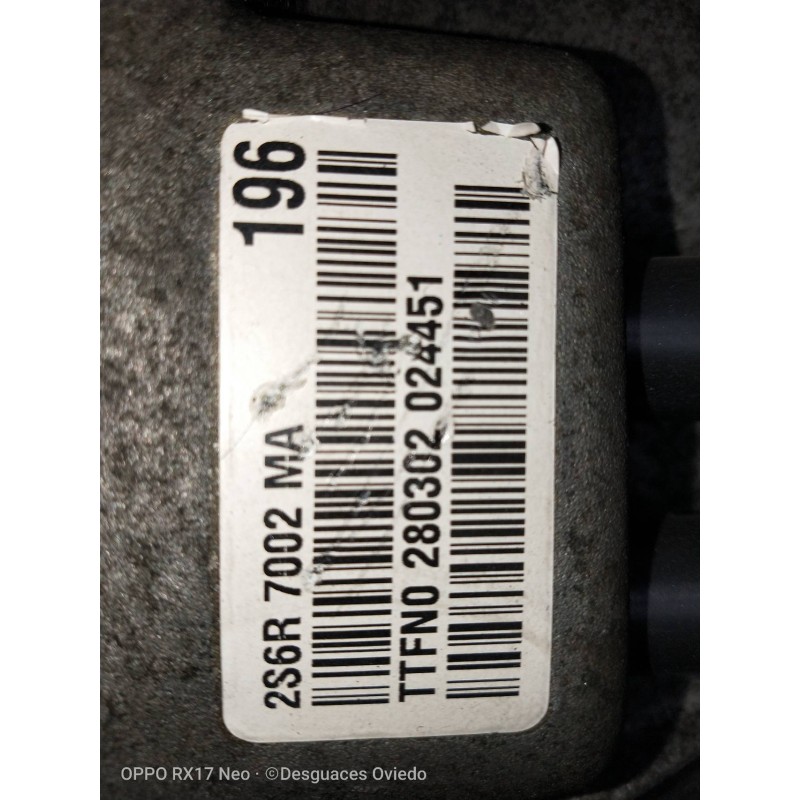 Recambio de caja cambios para ford fiesta (cbk) 1.3 cat referencia OEM IAM 2S6R7002MA TTFN0 280302 024451 