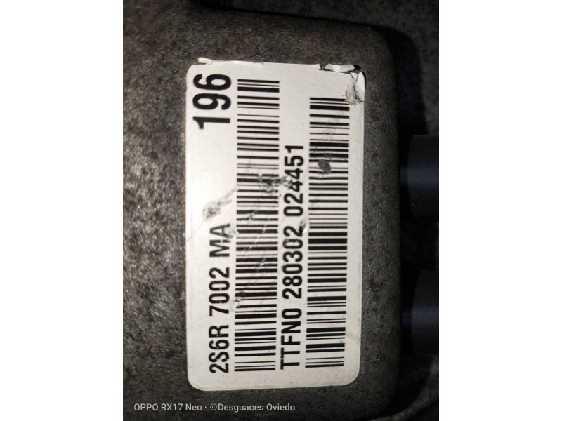 Recambio de caja cambios para ford fiesta (cbk) 1.3 cat referencia OEM IAM 2S6R7002MA TTFN0 280302 024451 