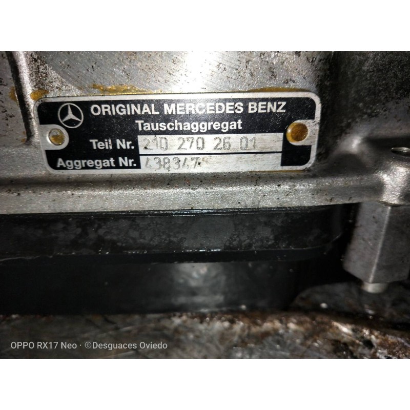 Recambio de caja cambios para mercedes clase e (w210) berlina 5.4 v8 24v cat referencia OEM IAM 2102702601 438347 