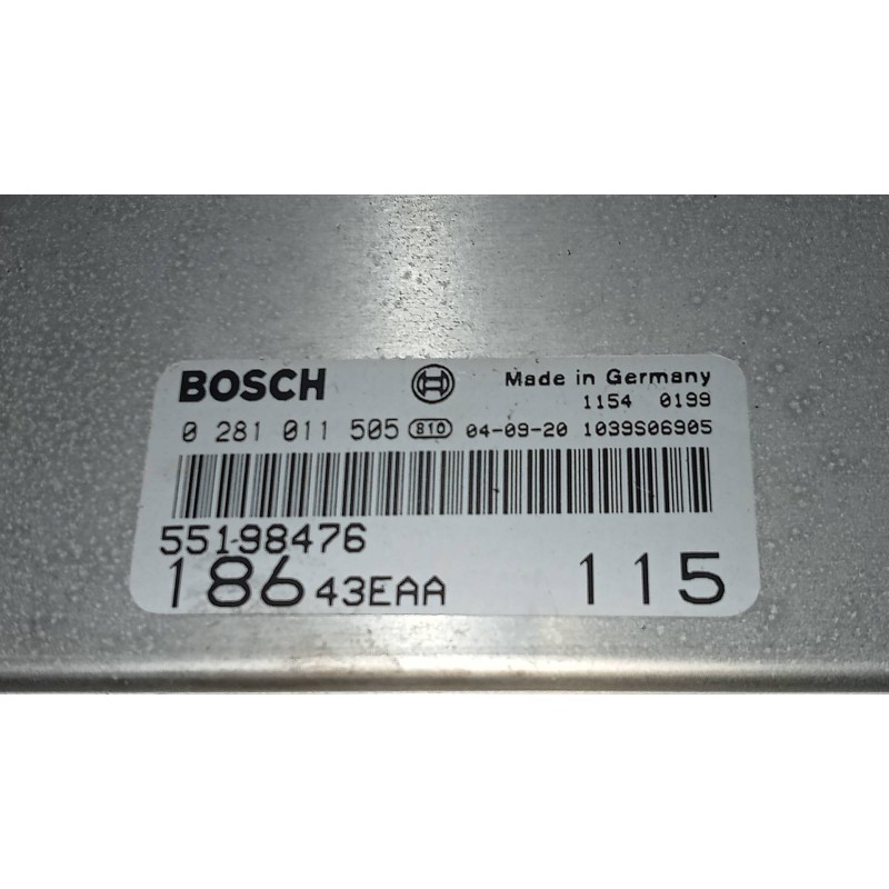 Recambio de centralita motor uce para fiat multipla nuevo (186) 1.9 jtd dynamic referencia OEM IAM 0281011505 55198476 18643EAA