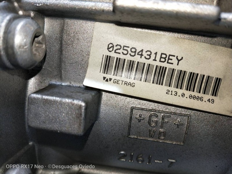 Recambio de caja cambios para bmw serie 3 berlina (e90) 318d referencia OEM IAM BEY 0259431 