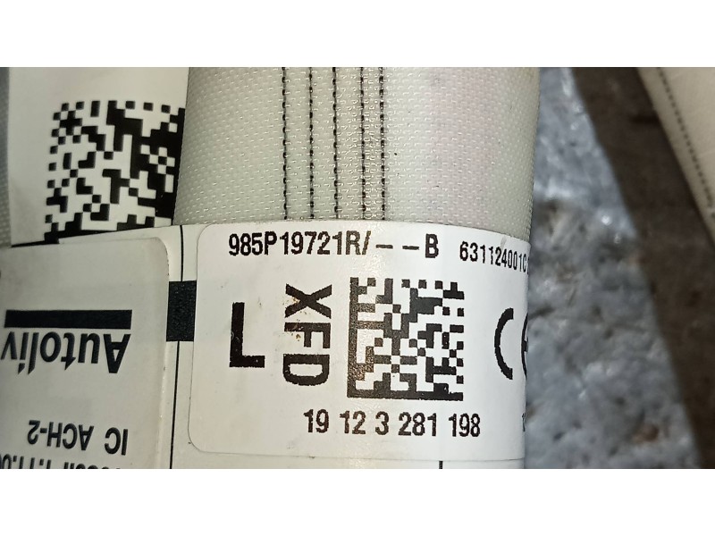 Recambio de airbag cortina delantero izquierdo para renault talisman limited referencia OEM IAM 985P19721R  